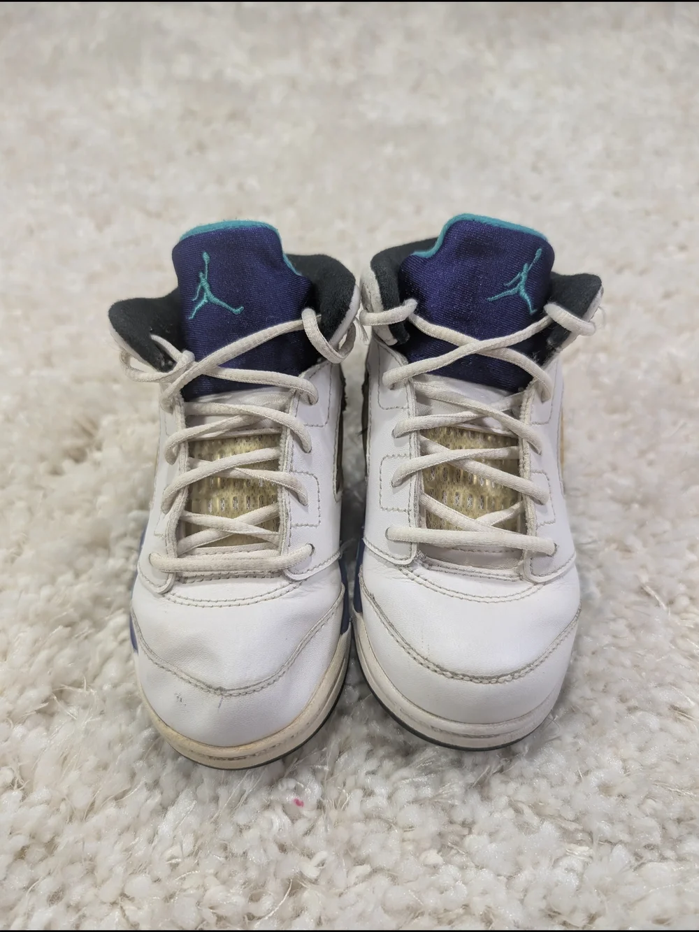 Jordan 5 Grape Kids Retro Basketball Sneakers 9c